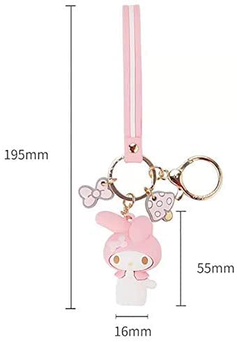 Mtoye Adorable Kawaii Cartoon Keychain Charm