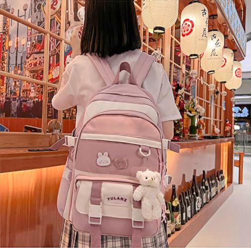 Cute Kawaii Anime Backpack for Girls - Pink