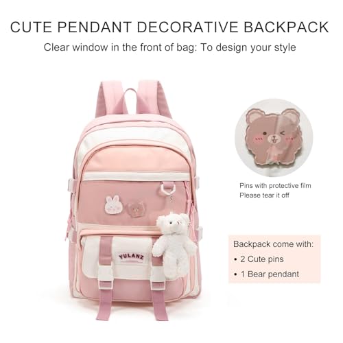 Cute Kawaii Anime Backpack for Girls - Pink