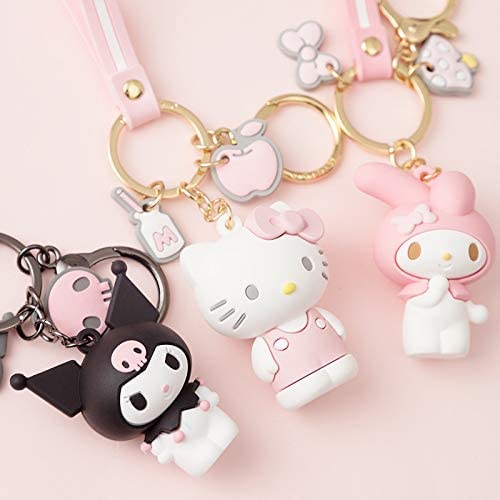 Mtoye Adorable Kawaii Cartoon Keychain Charm