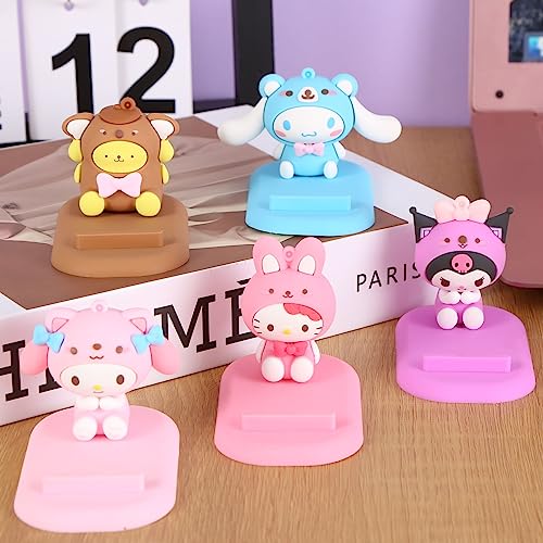 Kawaii Plush Phone Stand for Cute Desks