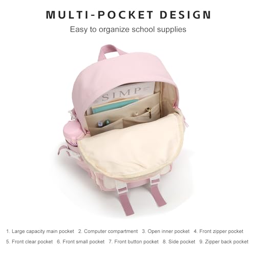 Cute Kawaii Anime Backpack for Girls - Pink