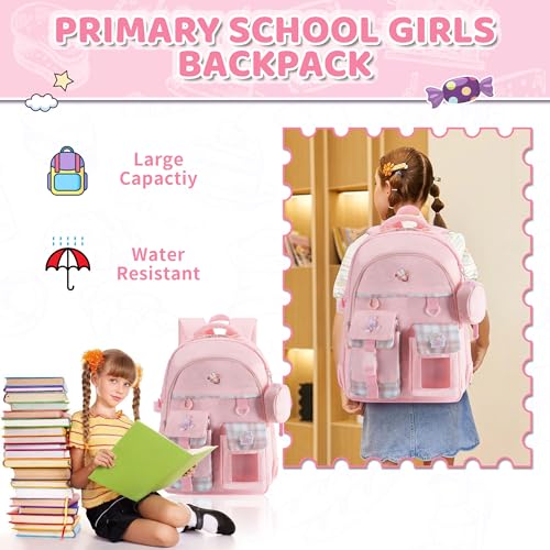 Kawaii Pink Backpack for Girls - Cute Design
