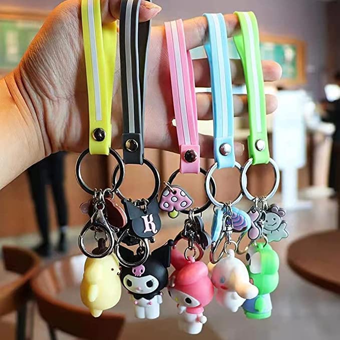 Mtoye Adorable Kawaii Cartoon Keychain Charm