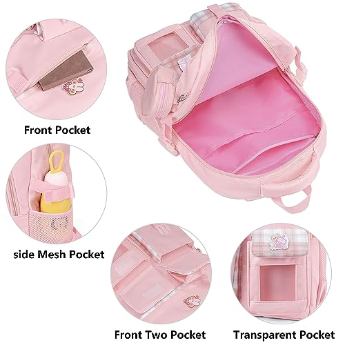 Kawaii Pink Backpack for Girls - Cute Design