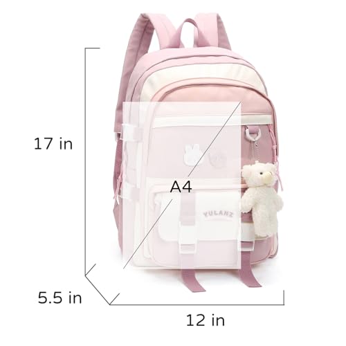 Cute Kawaii Anime Backpack for Girls - Pink