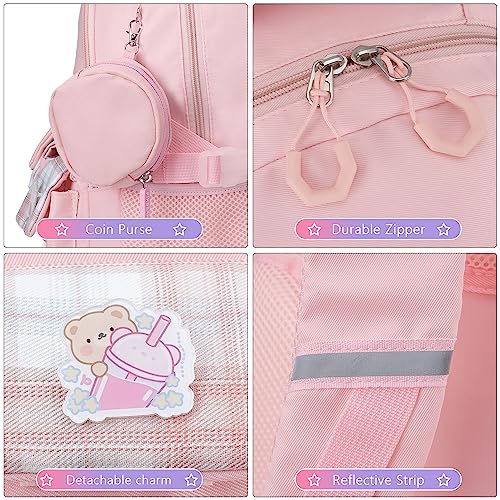 Kawaii Pink Backpack for Girls - Cute Design