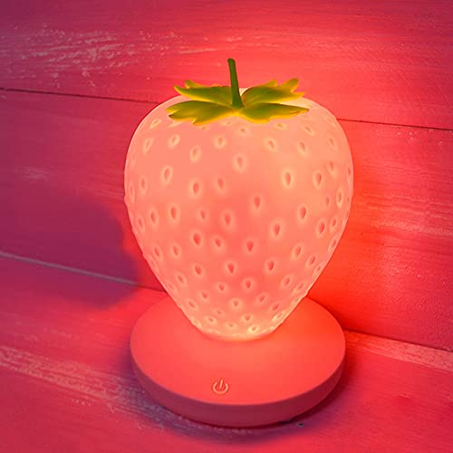 Kawaii Strawberry Night Light - Color Changing Lamp