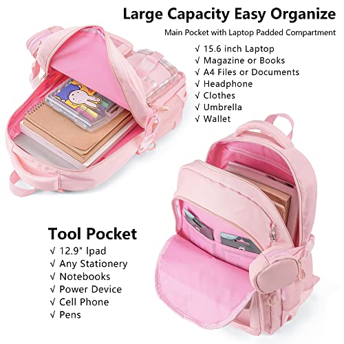 Kawaii Pink Backpack for Girls - Cute Design