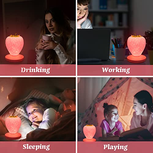 Kawaii Strawberry Night Light - Color Changing Lamp