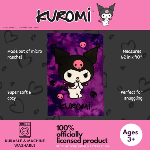 Kuromi Cozy Plush Blanket - Soft & Cuddly