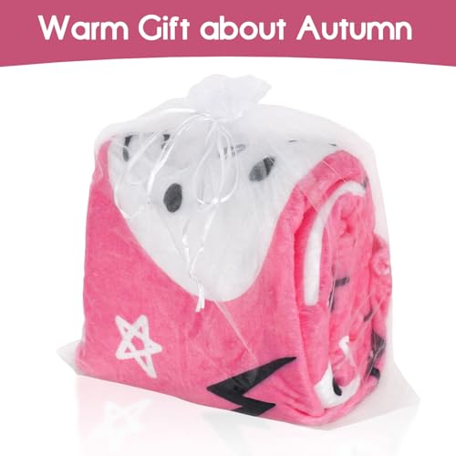 Cute Kawaii Ghost Skeleton Halloween Plush Blanket