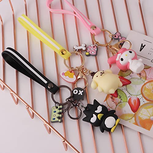 5 Pack Kawaii Keychain Plushies for Girls