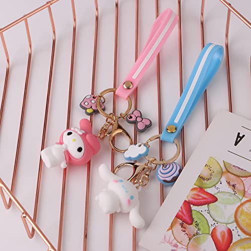 5 Pack Kawaii Keychain Plushies for Girls