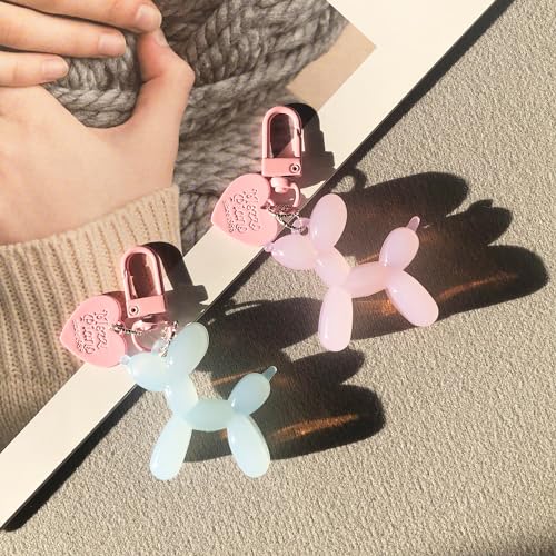 Kawaii Jelly Balloon Dog Keychain for Women