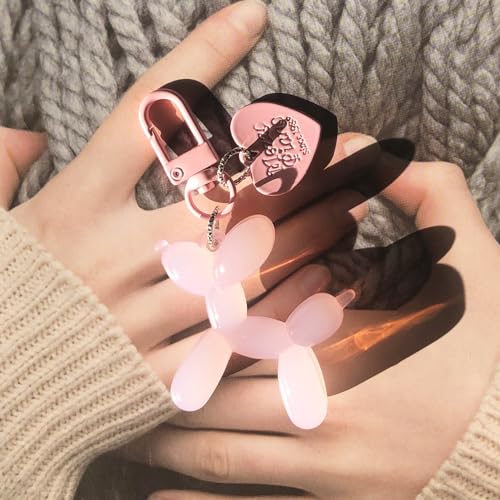 Kawaii Jelly Balloon Dog Keychain for Women