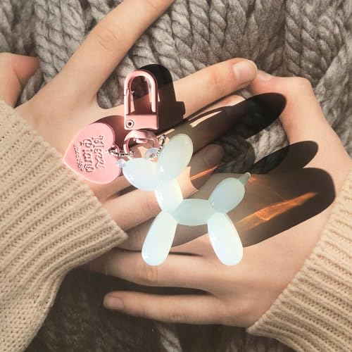 Kawaii Jelly Balloon Dog Keychain for Women