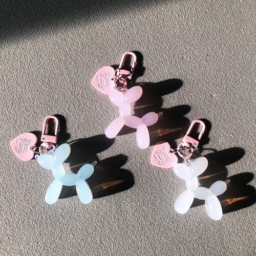 Kawaii Jelly Balloon Dog Keychain for Women
