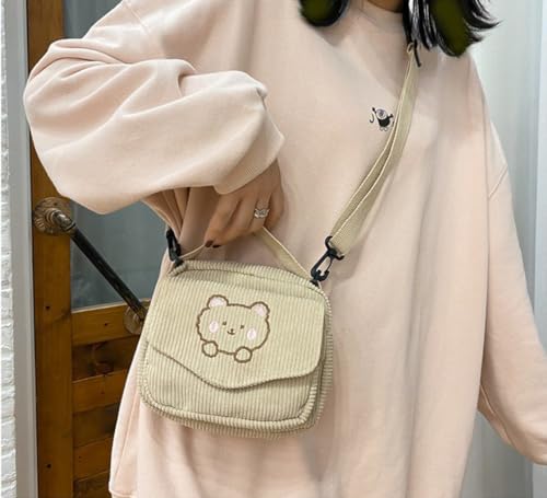 Kawaii Crossbody Bag with Cute Accessories