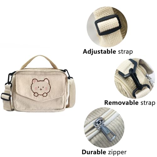 Kawaii Crossbody Bag with Cute Accessories