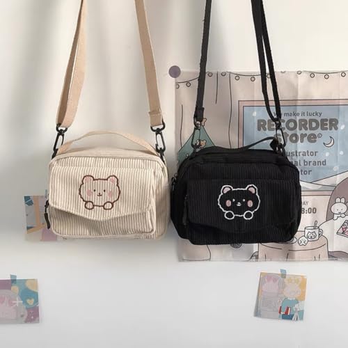 Kawaii Crossbody Bag with Cute Accessories