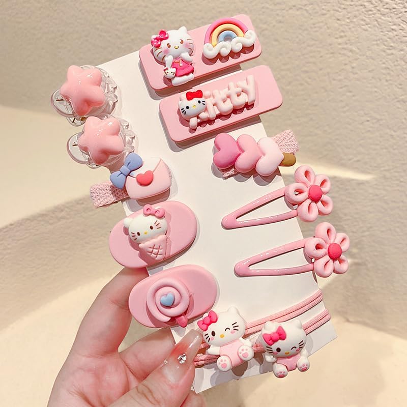 Cute Kawaii Hair Clips Set for Girls