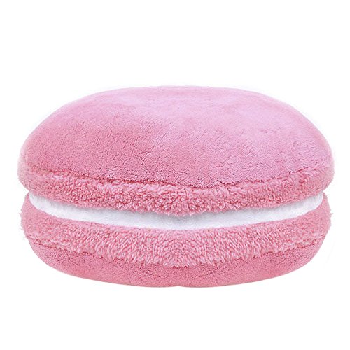 Kawaii Macaron Plush Pillow Cushion - Pink 14.5