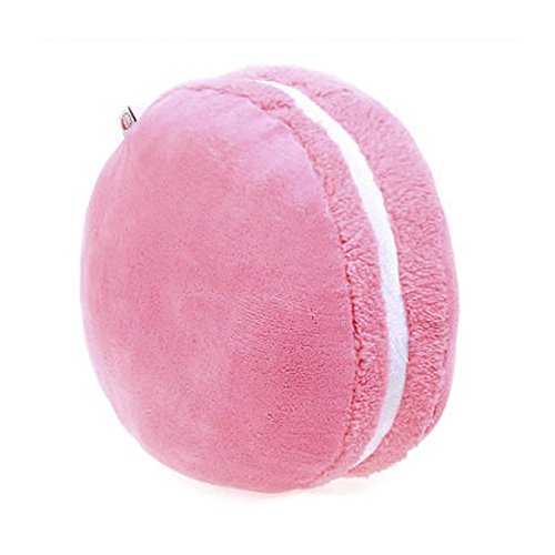 Kawaii Macaron Plush Pillow Cushion - Pink 14.5