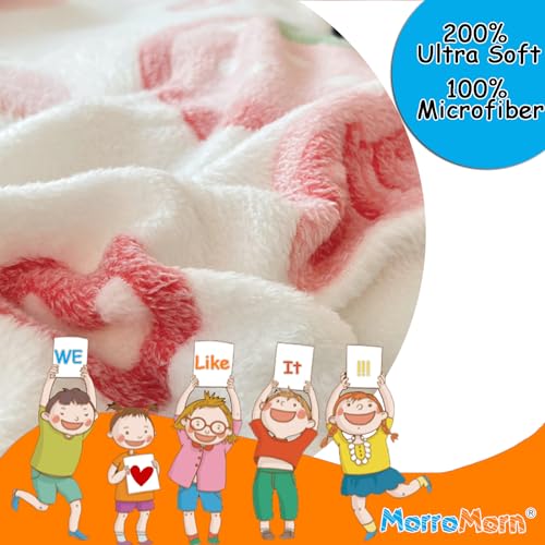 Pink Kawaii Strawberry Plush Pillowcase Set