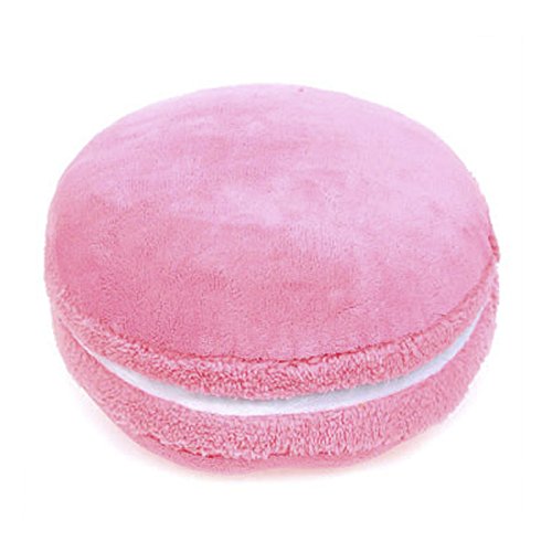 Kawaii Macaron Plush Pillow Cushion - Pink 14.5