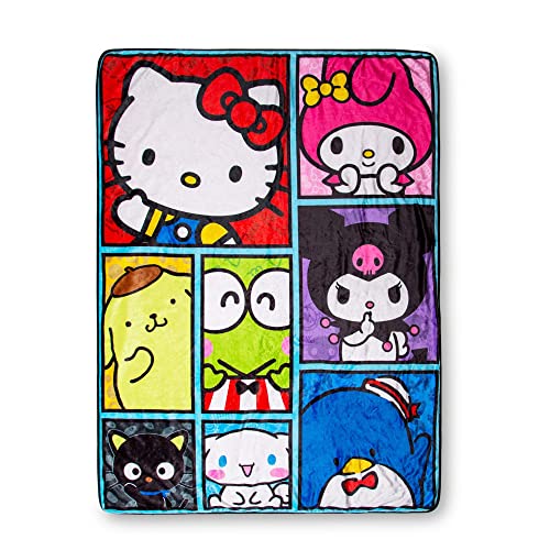 Hello Kitty Friends Oversized Plush Throw Blanket