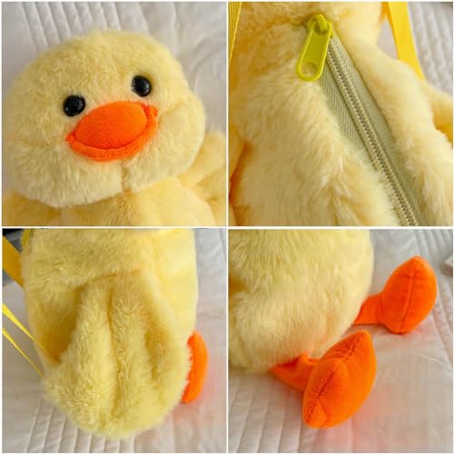 Kawaii Duck Plush Bag - Cute Stuffed Accessory