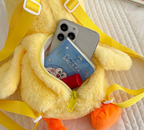 Kawaii Duck Plush Bag - Cute Stuffed Accessory