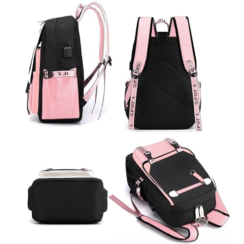Kawaii Plush Pendant Backpack for Students