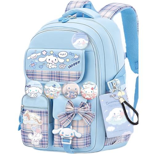 Kawaii Backpack Set with Cute Anime Accessories