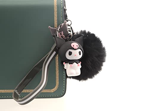 Tonsamvo Kawaii Pom Pom Keychain for Bags
