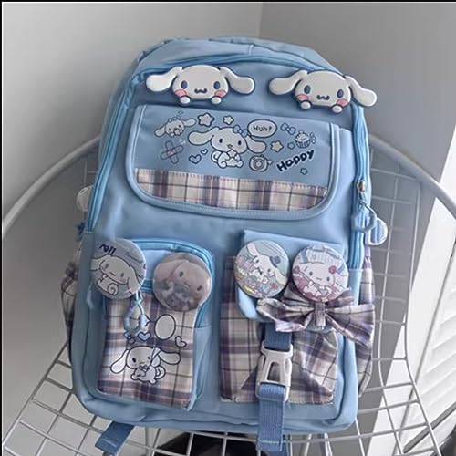 Kawaii Backpack Set with Cute Anime Accessories