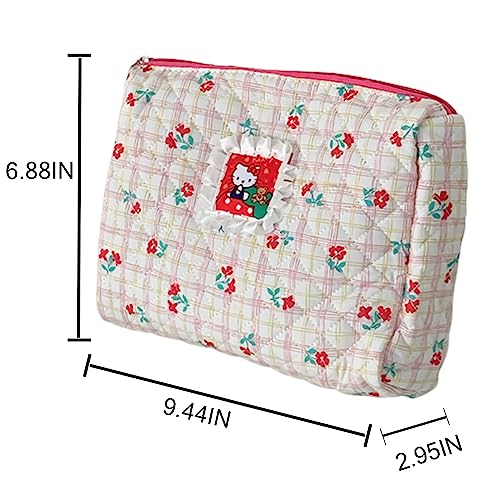 Kawaii Kitty Cat Makeup Bag for Travel