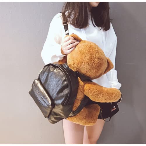 Kawaii Plush Bear Backpack for Teenagers