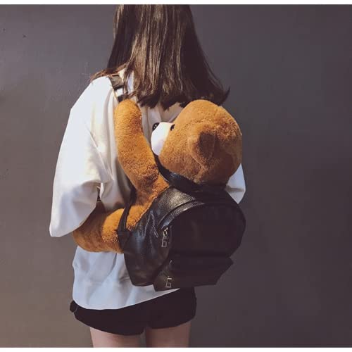 Kawaii Plush Bear Backpack for Teenagers