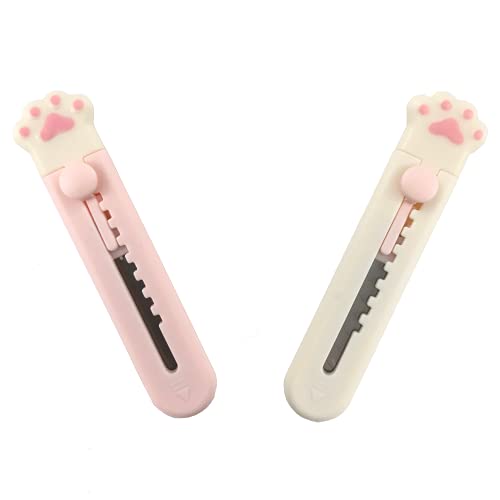 Cute Cat Paw Box Cutters - Kawaii Knife Set