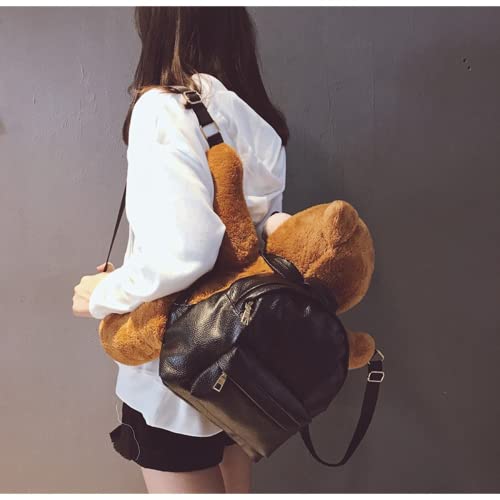 Kawaii Plush Bear Backpack for Teenagers