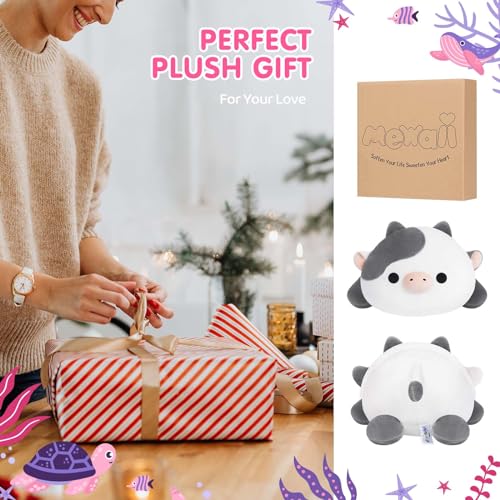 Cute Kawaii Cow Plush Pillow for Kids