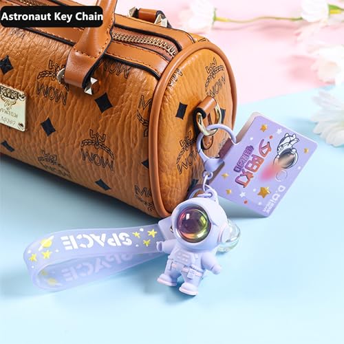 Kawaii Rainbow Astronaut Flashlight Keychain