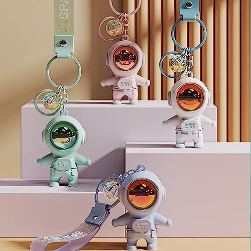 Kawaii Rainbow Astronaut Flashlight Keychain