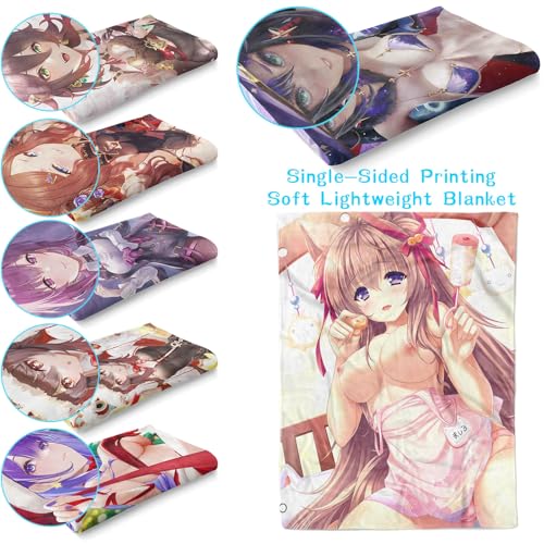 Kawaii Fox Anime Blanket - Super Soft Plush