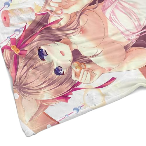 Kawaii Fox Anime Blanket - Super Soft Plush