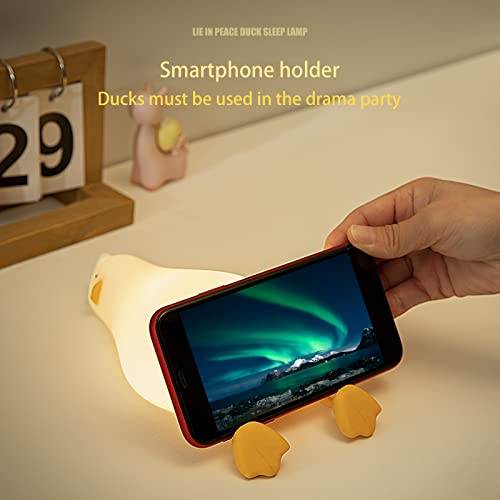 Kawaii Lying Duck Night Light with Remote Control