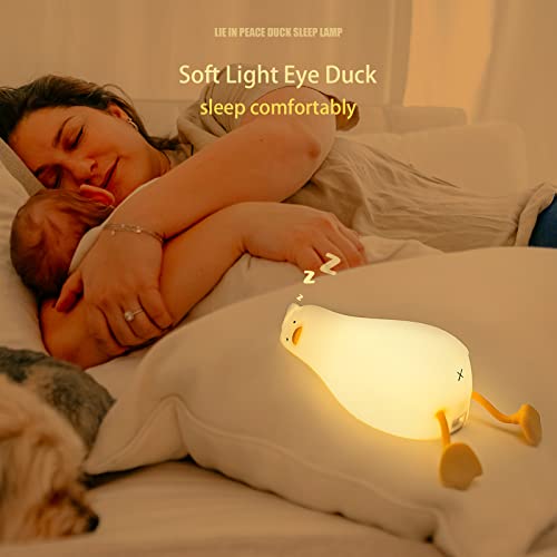 Kawaii Lying Duck Night Light with Remote Control