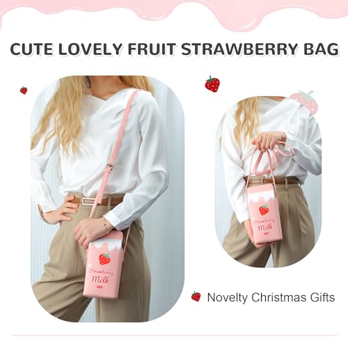 Kawaii Fruit Box Banana Strawberry Purse Bag